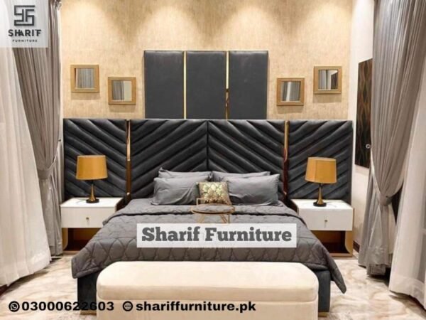 Black Poshish Double Bed Set # SF2 - Image 2
