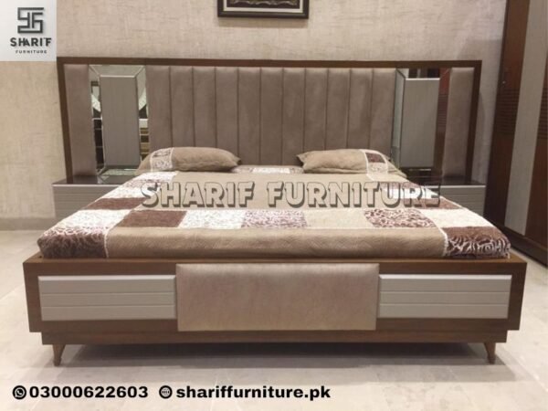 Luxury bedroom design Double Bed Set # SF 8 - Image 2